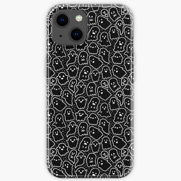 Cute Spooky Ghost Pattern iPhone Soft Case