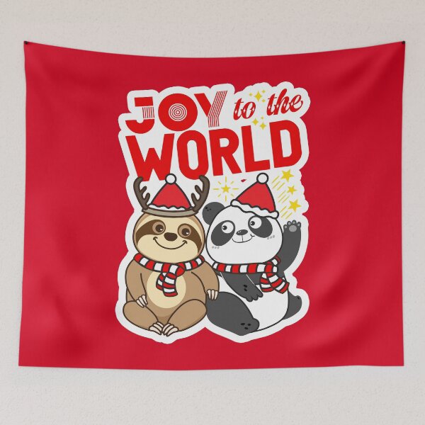 Item preview, Sloth Panda - Joy to the World designed and sold by plushism.