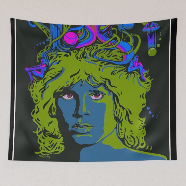 Item preview, 1970s Black Light Poster, Seventies, Rock Star, Psychedelic, Wizards, Groovy,  designed and sold by Nostrathomas66.