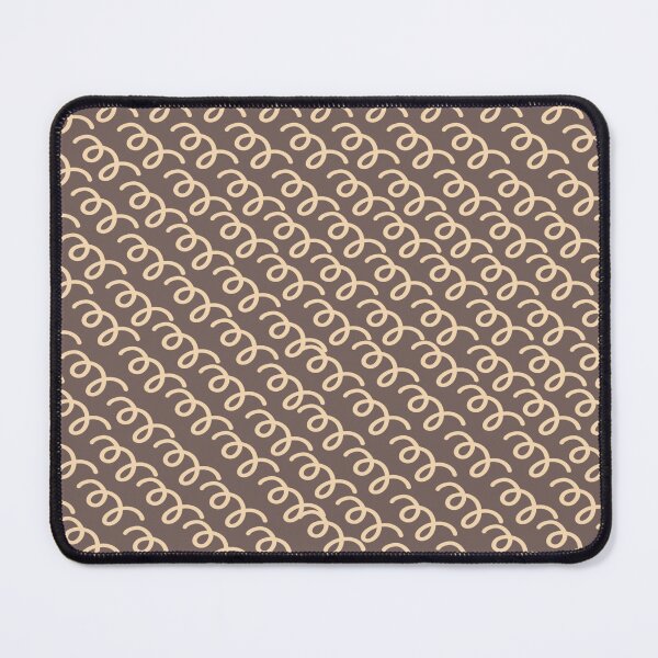 Item preview, Brown Squiggly Lines Pattern - Retro Modern Geometric Pattern designed and sold by SeemDev786.