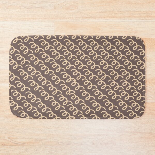 Item preview, Brown Squiggly Lines Pattern - Retro Modern Geometric Pattern  designed and sold by SeemDev786.