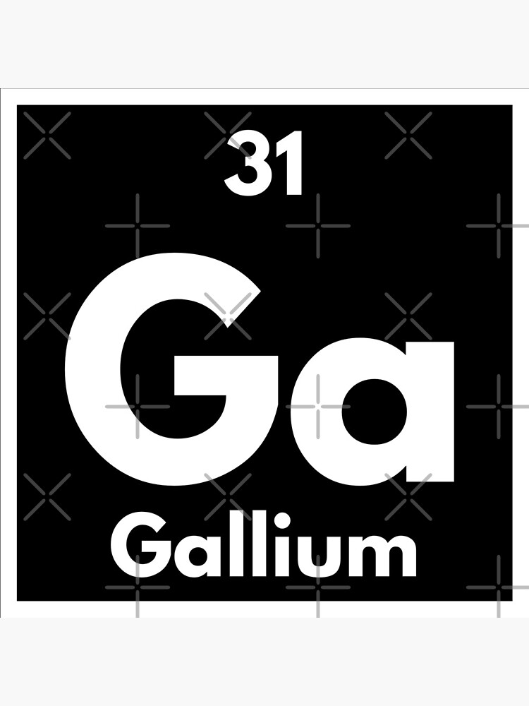 "Periodic Table element number 31 Ga Gallium" Poster for Sale by PeriodicBliss Redbubble