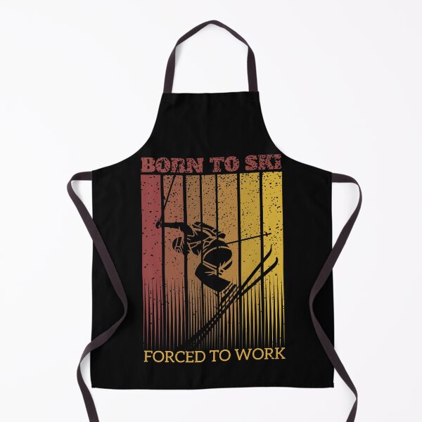 Item preview, Born To Ski Forced To Work - Retro Design designed and sold by MWProject.