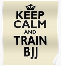 BJJ Fighter Keep Calm Birthday Poster
