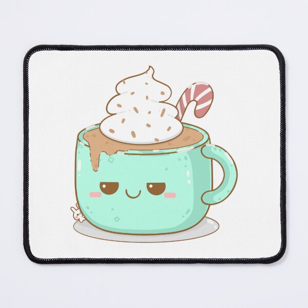 Item preview, Cute Christmas Coffee Au Lait Frappe Winter Holiday Drink by artofpunii designed and sold by ArtOfPunii.