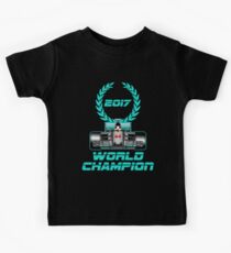 Lewis Hamilton F1 2017 World Champion Kids Tee
