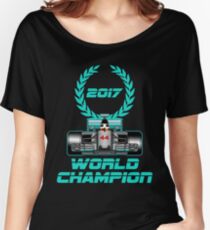 Lewis Hamilton F1 2017 World Champion Women's Relaxed Fit T-Shirt