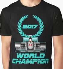 Lewis Hamilton F1 2017 World Champion Graphic T-Shirt