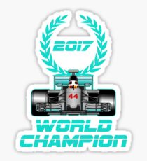 Lewis Hamilton F1 2017 World Champion Sticker