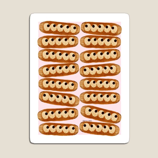 Item preview, Eclair pile art- Sweet tooth Christmas art  designed and sold by Noodle Nerd.