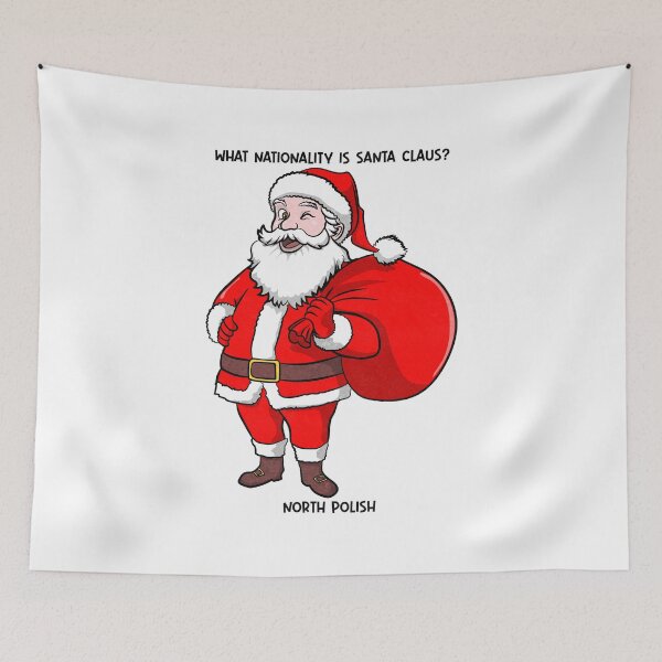 Item preview, Santa Claus Joke (textured version) designed and sold by toolongdidntdraw.