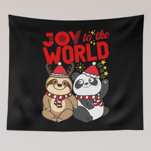 Item preview, Sloth Panda - Joy to the World designed and sold by plushism.