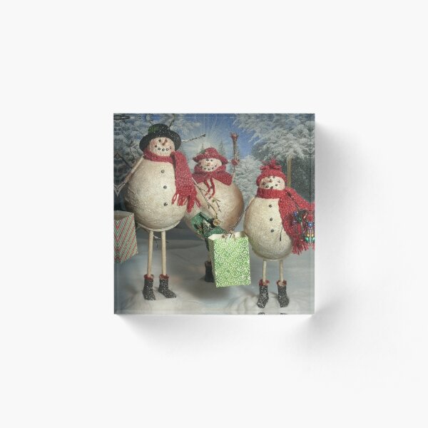 Happy Shoppers Acrylic Block