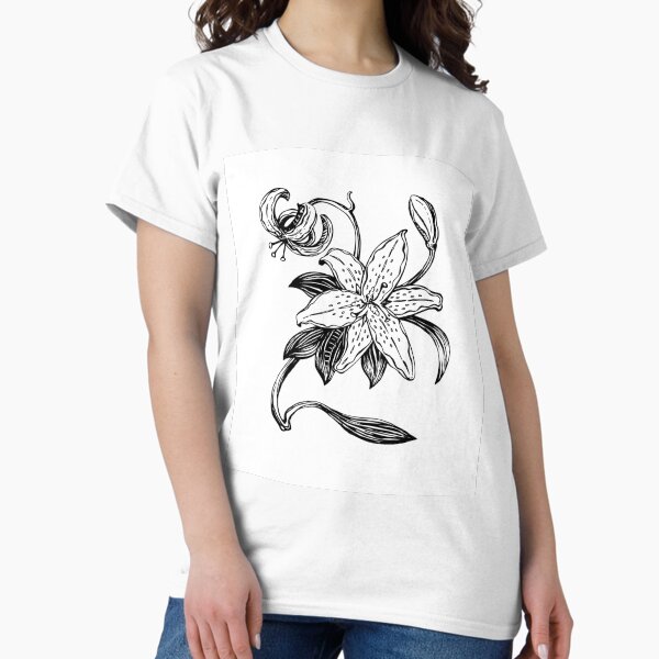 One simple lily flowers Classic T-Shirt