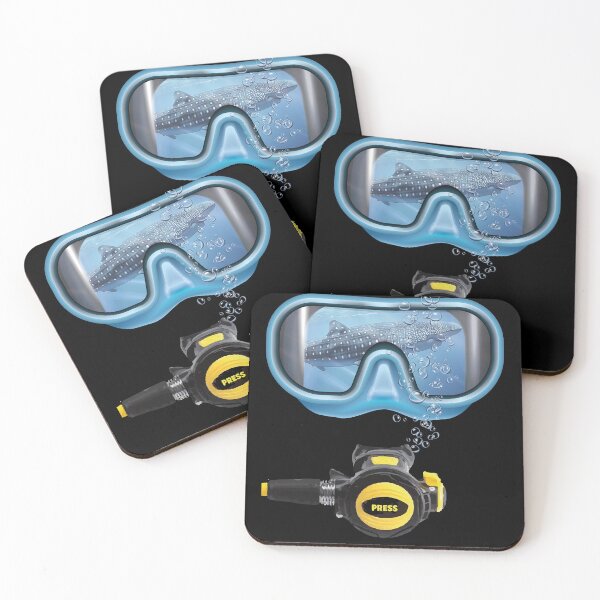 Item preview, Whale Shark - Diving - Mask and Regulator - Design for Divers designed and sold by divesimplydive.