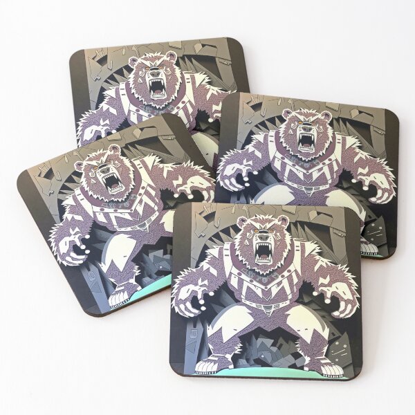 Artikelvorschau, HEAVY METAL BEAR Midjourney-KI-Kunstwerk entworfen und verkauft von davidjulie.