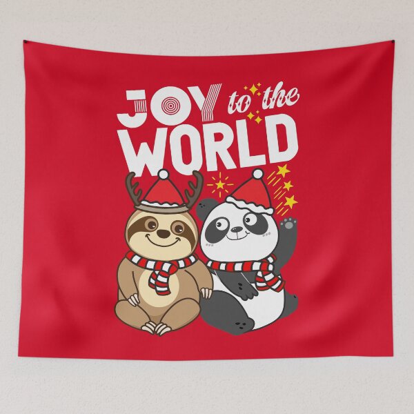 Item preview, Sloth Panda - Joy to the World designed and sold by plushism.
