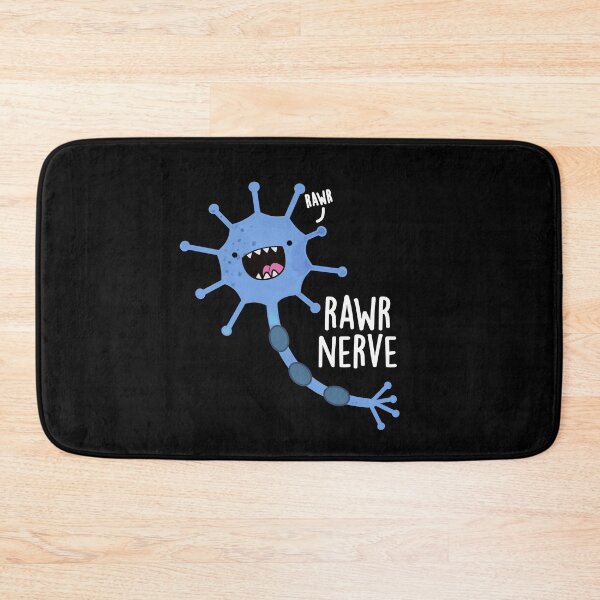 Item preview, Rawr Nerve Neuron Funny Nerve Puns (Dark BG) designed and sold by punnybone.