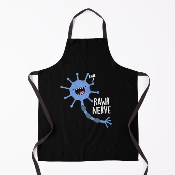 Item preview, Rawr Nerve Neuron Funny Nerve Puns (Dark BG) designed and sold by punnybone.