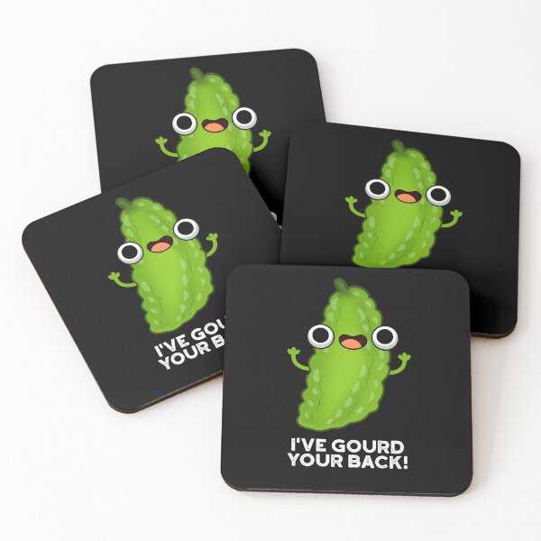 Item preview, I've Gourd Your Back Funny Veggie Puns (Dark BG) designed and sold by punnybone.