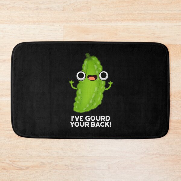 Item preview, I've Gourd Your Back Funny Veggie Puns (Dark BG) designed and sold by punnybone.