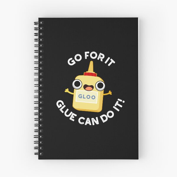 Item preview, Go For It Glue Can Do It Funny Glue Puns (Dark BG) designed and sold by punnybone.