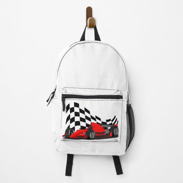 Item preview, Formula Racing Motorsport red race car and black flag design designed and sold by The Third House.