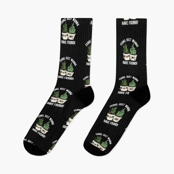 Item preview, Ferns Just Wanna Have Frond Funny Plant Puns (Dark BG) designed and sold by punnybone.