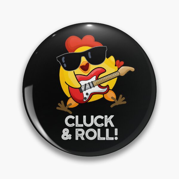 Item preview, Cluck And Roll Funny Chicken Puns (Dark BG) designed and sold by punnybone.