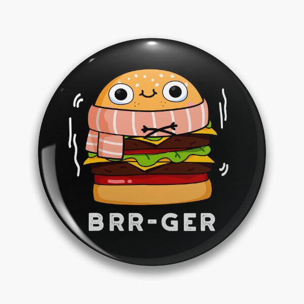 Item preview, Brr-ger Funny Burger Puns (Dark BG) designed and sold by punnybone.