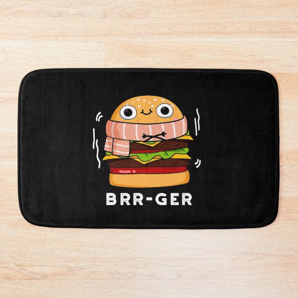 Item preview, Brr-ger Funny Burger Puns (Dark BG) designed and sold by punnybone.
