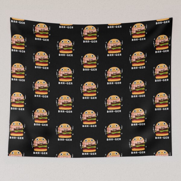 Item preview, Brr-ger Funny Burger Puns (Dark BG) designed and sold by punnybone.