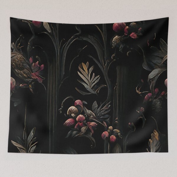 Item preview, Vines_Flowerbuds_Wall_Design designed and sold by SenkiAlphonse.