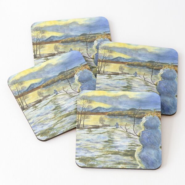 Item preview, The Lonely Snowman looks across Derwentwater in the Lake District designed and sold by LymphomaLass.