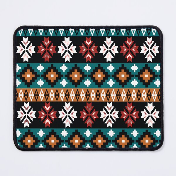 Item preview, Christmas Orange, blue Colorful Aztec, Mexican, Ukrainian watercolor flat design. iPhone or Samsung Phone Case Cover designed and sold by RoManSmArt.