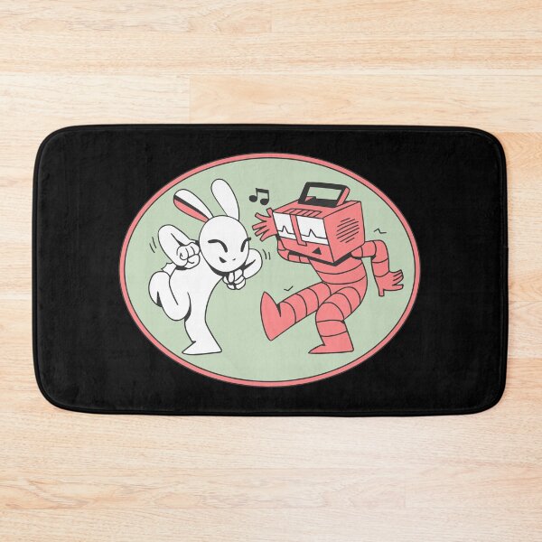 Item preview, Vintage Dancing with Friends Bunny and Robot designed and sold by URBANHEROMEN.