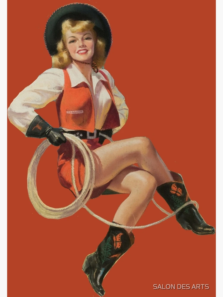 Vintage Pin Up with a Lasso (1950s)