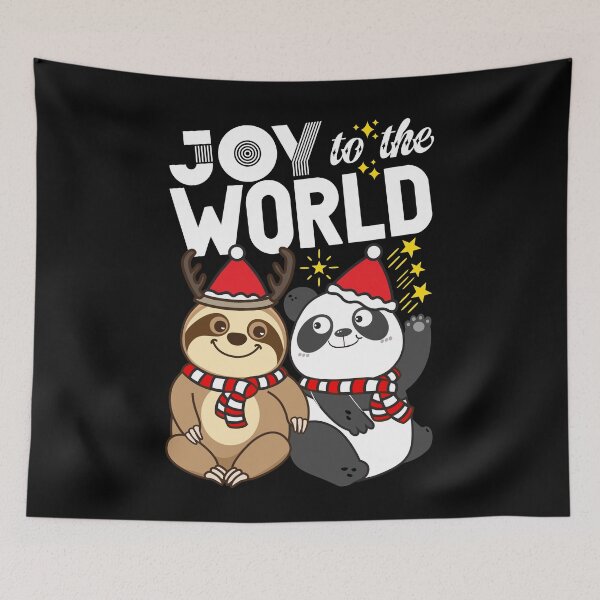 Item preview, Sloth Panda - Joy to the World designed and sold by plushism.