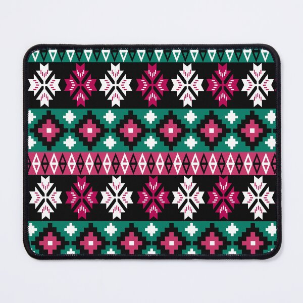 Item preview, Christmas Pink and green Colorful Aztec, Mexican, Ukrainian watercolor flat design. iPhone or Samsung Phone Case Cover designed and sold by RoManSmArt.