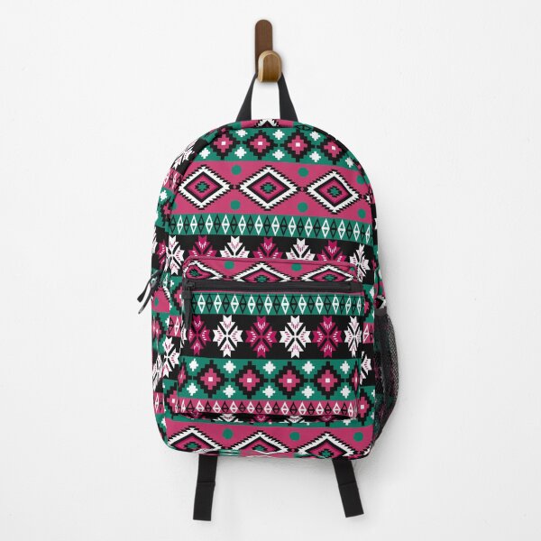 Item preview, Christmas Pink and green Colorful Aztec, Mexican, Ukrainian watercolor flat design. iPhone or Samsung Phone Case Cover designed and sold by RoManSmArt.