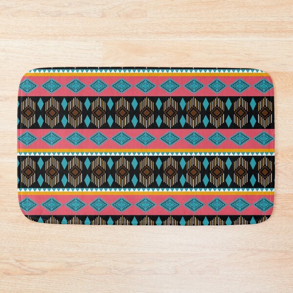 Item preview, Christmas Pink and blue Colorful Aztec, Mexican, Ukrainian watercolor flat design. iPhone or Samsung Phone Case Cover designed and sold by RoManSmArt.