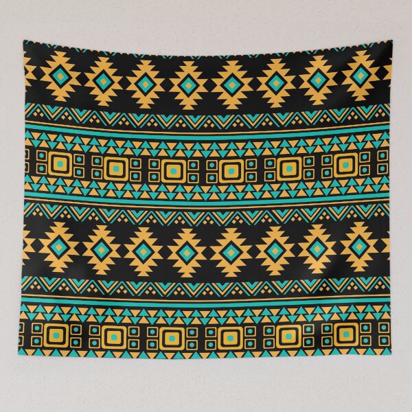 Item preview, Yellow Colorful Aztec, Mexican, Ukrainian watercolor flat design. iPhone or Samsung Phone Case Cover designed and sold by RoManSmArt.