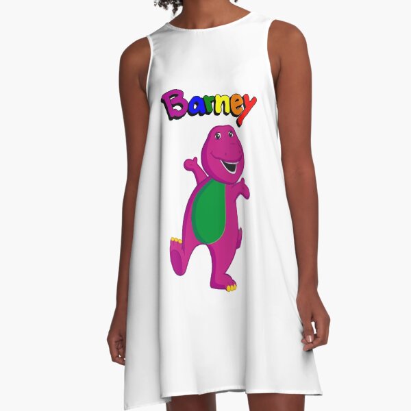 Vestido acampanado «Barney Y Sus Amigos, Barney Meme, Barney Te Amo ...