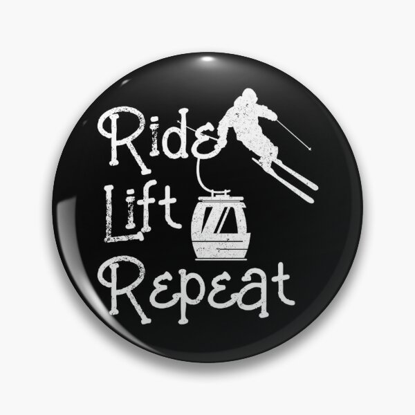Item preview, ride lift repeat skiing winter sports designed and sold by Jeneferlaurane.