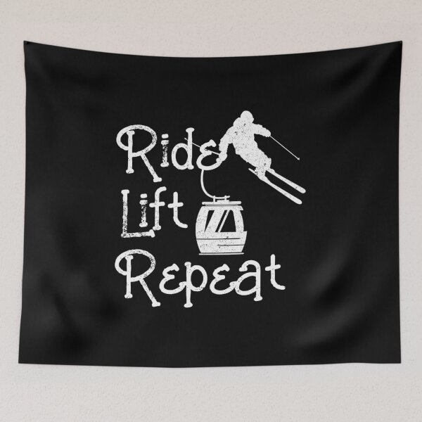 Item preview, ride lift repeat skiing winter sports designed and sold by Jeneferlaurane.