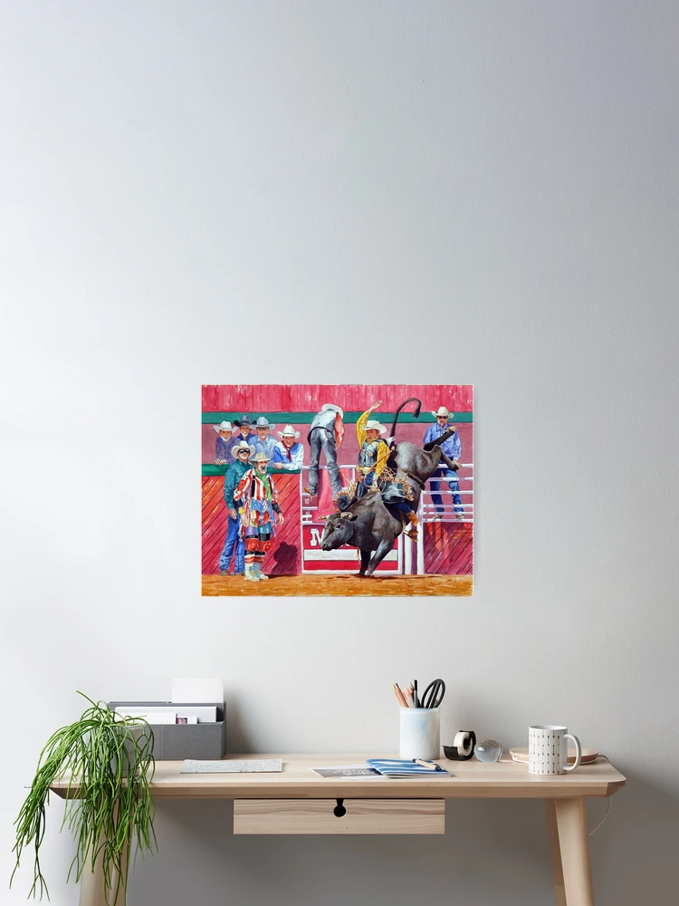 Thumbnail 2 of 3, Poster, Bull Rider designed and sold by Mike Prout.