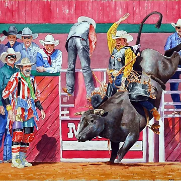 Artwork thumbnail, Bull Rider by Mike Prout