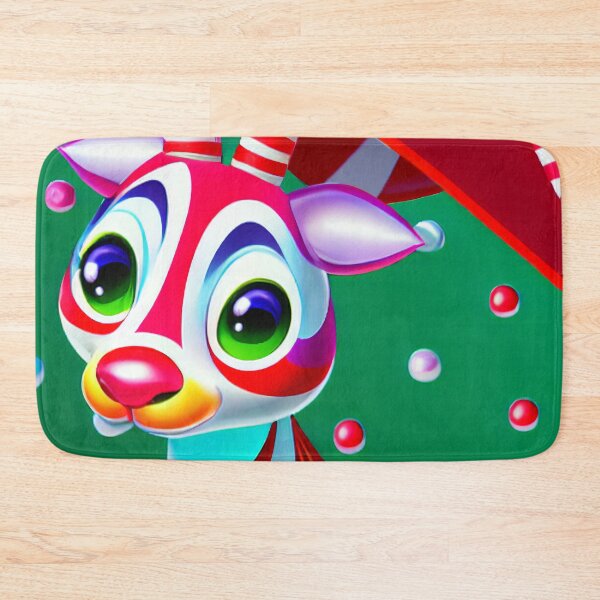Item preview, Friendly Christmas Candy Cane Reindeer designed and sold by LuliandFriends.