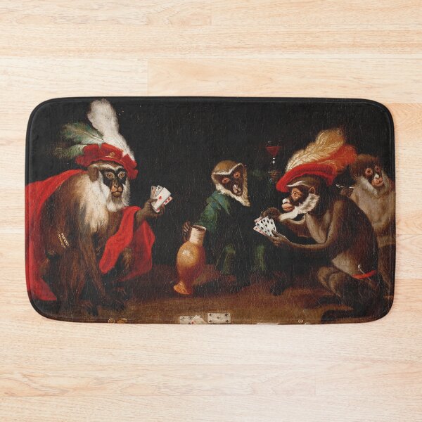 Artikelvorschau, Abraham Teniers - Affen beim Kartenspielen - HD-Klassiker entworfen und verkauft von DejaVuStudio.