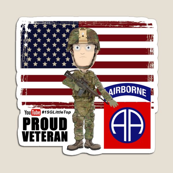 82nd Airborne Division - Proud Veteran Magnet